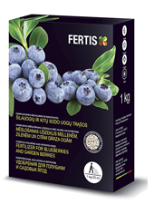 Complex chlorine- and nitrates-free fertilizer for blueberries and garden berries